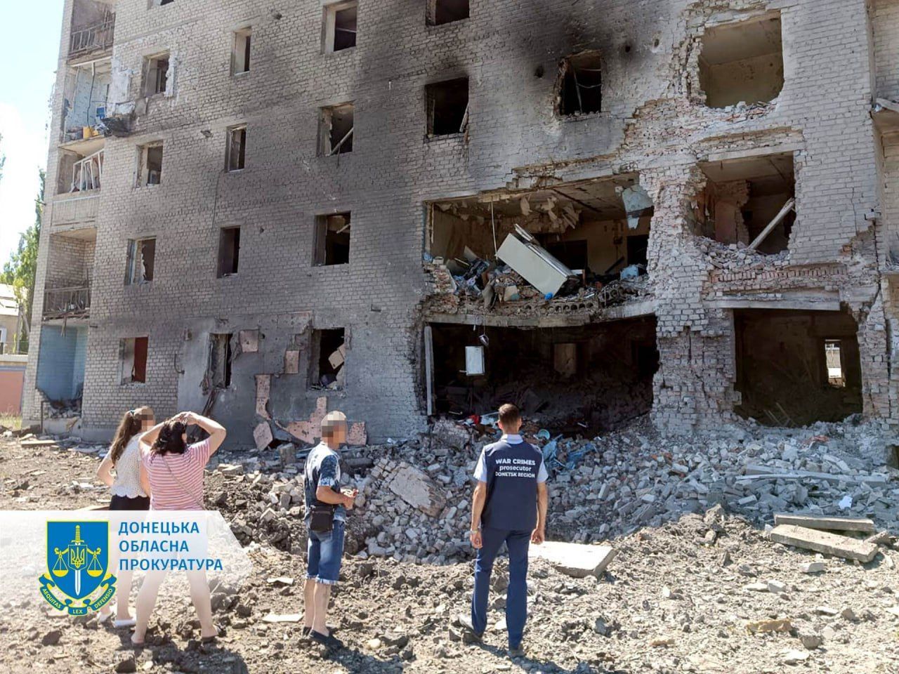 Удар по Селидово Донецкой области 27 июня